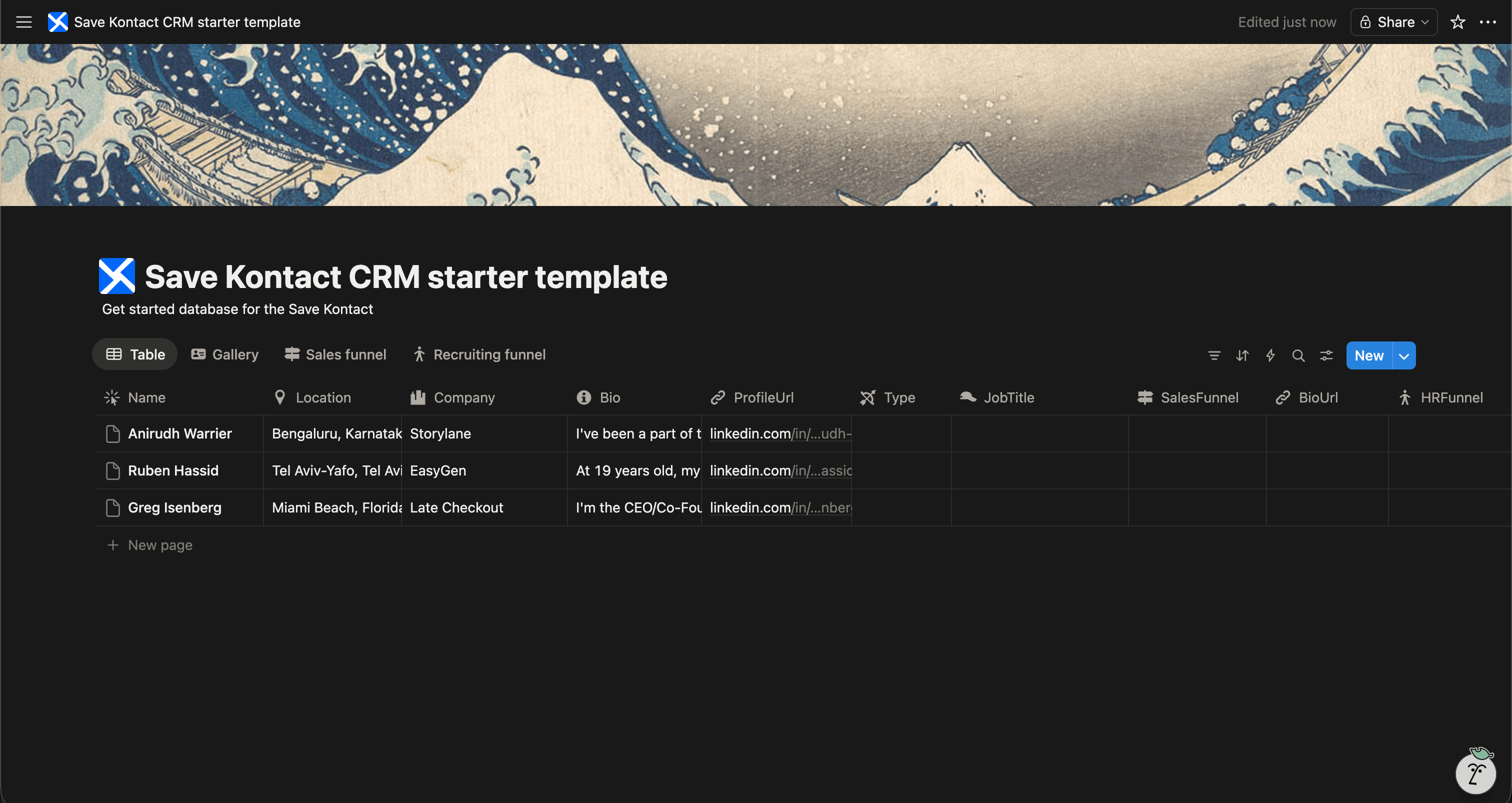 Free Fundraising CRM Template for Notion