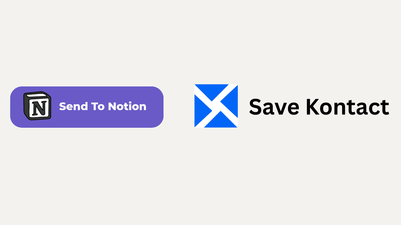 Send to Notion is now SaveKontact